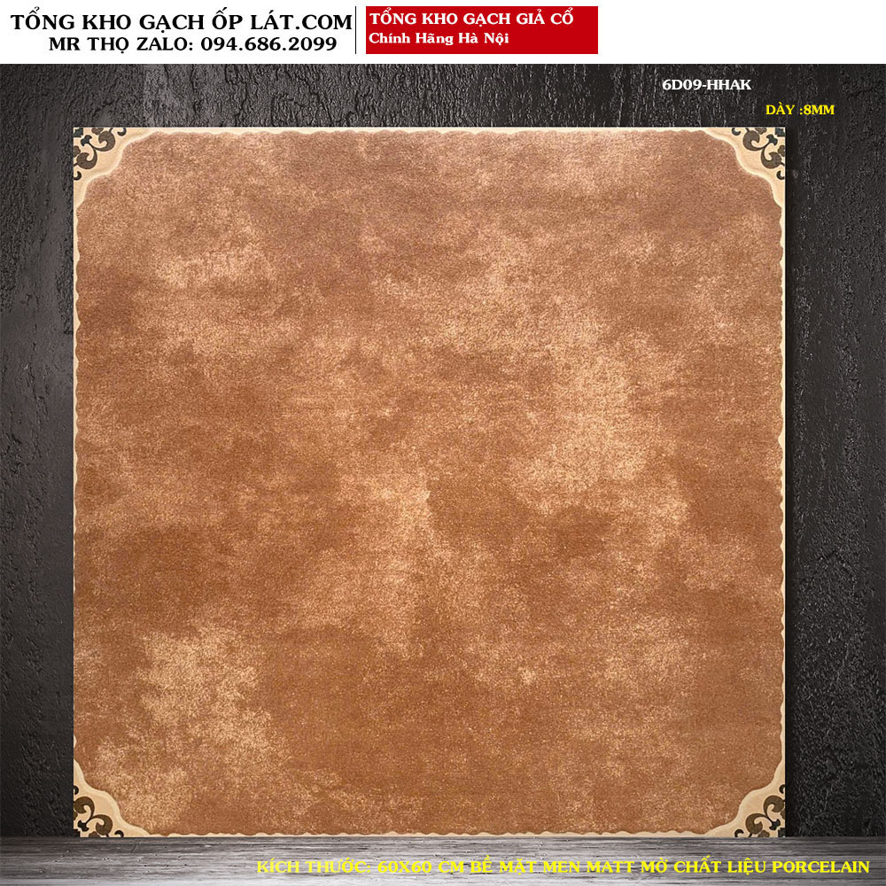 Gạch lát nền giả cổ 60x60 6D09